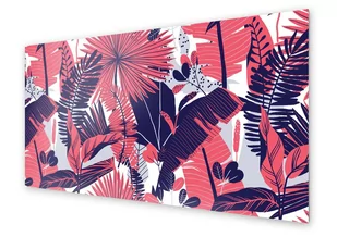Panel kuchenny HOMEPRINT Czerwone liście tropikalne 120x60 cm - Dekoracje domu - miniaturka - grafika 1