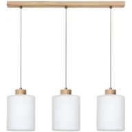 Lampy sufitowe - Spotlight 111860374 - Żyrandol na lince ZEFIR 3xE27/60W/230V dąb - miniaturka - grafika 1