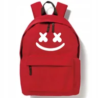 Torebki damskie - Plecak Szkolny Czerwony SMILE Do Szkoły Na Wycieczkę Młodzieżowe Wzory - miniaturka - grafika 1