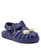 Buty dla dziewczynek - Nelli Blu Klapki CP50-22015 Granatowy - miniaturka - grafika 1