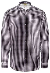 camel active Koszula męska w kratkę Vichy, liliowy, XL - Koszule męskie - miniaturka - grafika 1