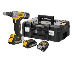 DeWalt DCF414E2GT-QW akumulatorowa nitownica 18V 2x1,7Ah Li-Ion PowerStack 3/16", 15/64", 1/4" w walizce TSTAK - Nitownice - miniaturka - grafika 1