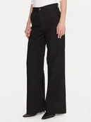 Spodnie damskie - Calvin Klein Jeansy LV047D770G Czarny Wide Leg - miniaturka - grafika 1