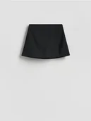 Spodenki damskie - Reserved - Spódnico-szorty z dodatkiem wiskozy - czarny - miniaturka - grafika 1