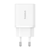 Ładowarki do telefonów - Ładowarka sieciowa Baseus Cube C+U 30W EU (moon white) - miniaturka - grafika 1