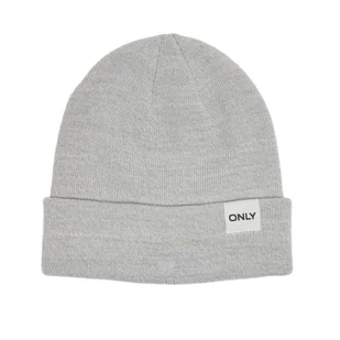Czapka damska Only Spring Life beanie szara - Czapki damskie - miniaturka - grafika 1