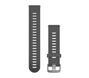 Garmin QuickFit silikon 20 mm (popielato-srebrny) - Akcesoria do zegarków - miniaturka - grafika 1