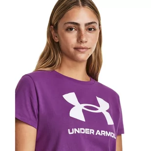 Koszulka damska Under Armour SPORTSTYLE LOGO SS - Koszulki sportowe damskie - miniaturka - grafika 3