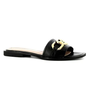 Czarne klapki damskie CARINII - Carinii - Klapki i japonki damskie - miniaturka - grafika 1