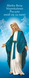 Baner religijny Matka Boża Niepokalana "Matko Boża Niepokalanie.." 75x200cm - Ikony i obrazy sakralne - miniaturka - grafika 1