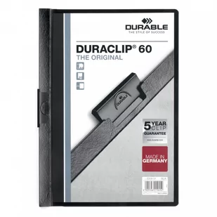 Durable SKOROSZYT ZACISKOWY DURACLIP ORIGINAL CZARNY 60K - Teczki i skoroszyty - miniaturka - grafika 2