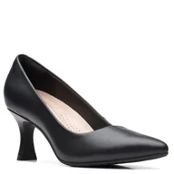Czółenka - Clarks Damskie czółenka Kataleyna Gem, czarna skóra, 37 EU, Czarna skóra - miniaturka - grafika 1