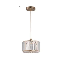 Lampy sufitowe - Żyrandol wiszący, kryształowy design, wystrój domu, złoty A 1 sztuka, chłodna biel - miniaturka - grafika 1