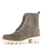 Botki damskie - Gabor Skórzane botki w kolorze brązowym - miniaturka - grafika 1