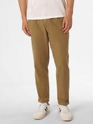 Spodnie męskie - Aygill's - Spodnie męskie z dodatkiem lnu, brązowy|zielony - miniaturka - grafika 1