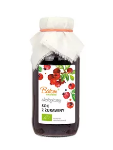 Batom (dżemy, soki, kompoty, czystek) SOK ŻURAWINOWY BIO 330 ml - BP-5907709953512 - Soki i napoje niegazowane - miniaturka - grafika 1