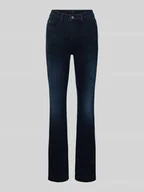 Spodnie damskie - Jeansy z poszerzaną nogawką i wpuszczanymi kieszeniami model ‘DREAM BOOT AUTHENTIC’ - miniaturka - grafika 1