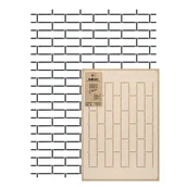 Szablony malarskie - Szablon Malarski powtarzalny Klinkier cegła Cegły - miniaturka - grafika 1