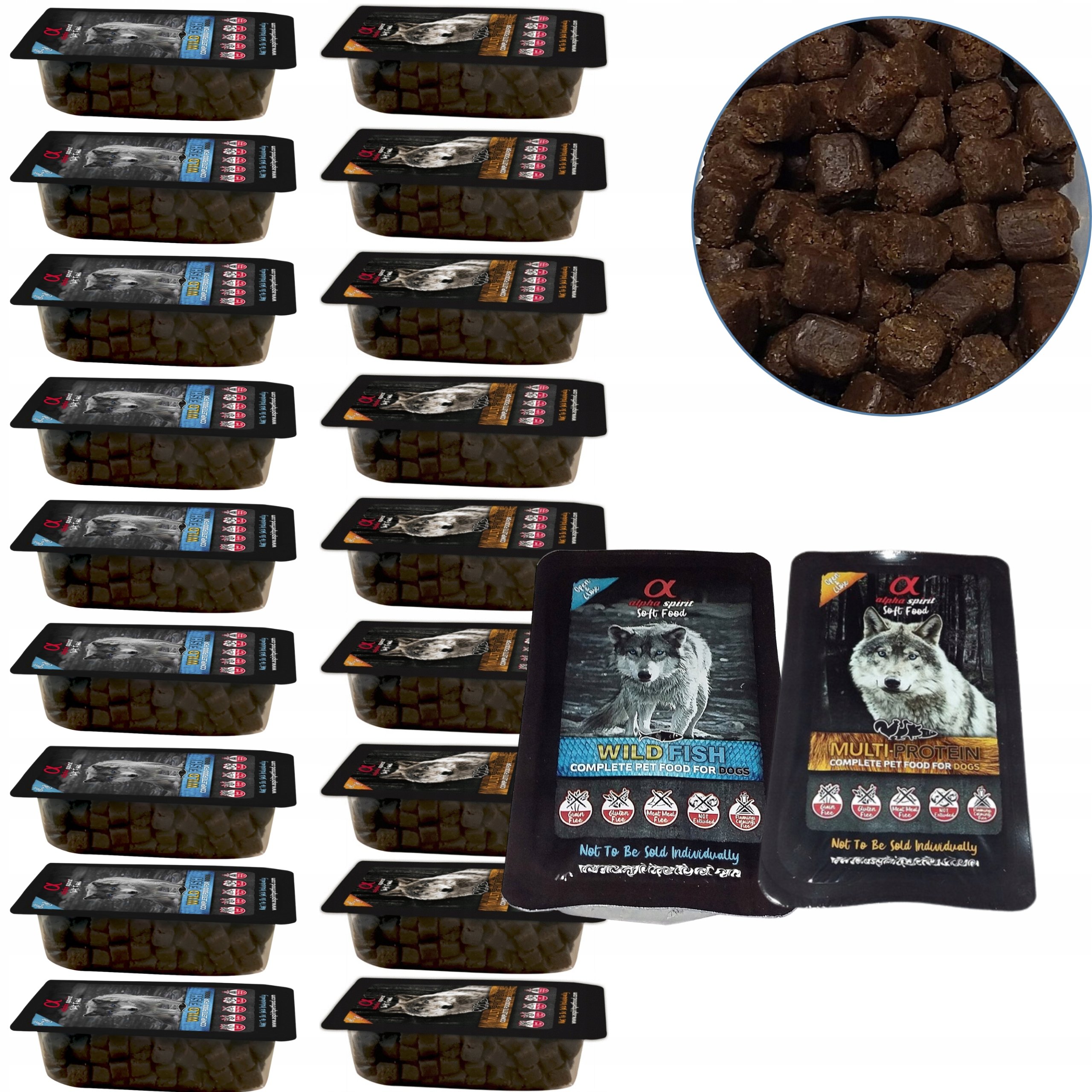 Alpha Spirit MULTIPROTEIN karma dla psa TACKA 200g