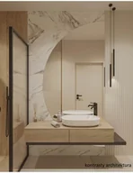 Lustra - Lustro łazienkowe półokrągłe ze ściętym dołem - HELENA ŚCIĘTY DÓŁ, Połówka koła: 160x80 - miniaturka - grafika 1