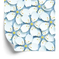 Tapety - Tapeta 3D, Optyczna, Kwiaty, Natura, Do Salonu - miniaturka - grafika 1