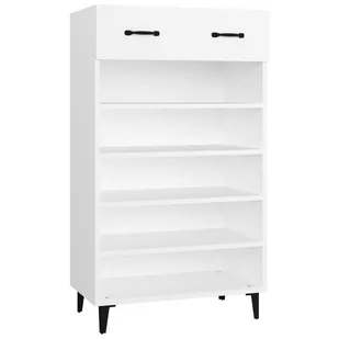 Lumarko Szafka na buty, biała, 60x35x105 cm, materiał drewnopochodny - Szafki na buty - miniaturka - grafika 3