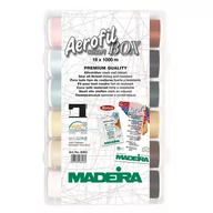 Akcesoria i części do maszyn do szycia - Madeira Zestaw nici do szycia Madeira Aerofil 18 szpulek Madeira 8063 - miniaturka - grafika 1