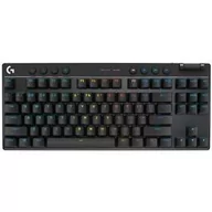 Klawiatury - Klawiatura Logitech Gaming G PRO X TKL Lightspeed, US (920-012136) Czarna - miniaturka - grafika 1