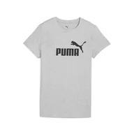 Koszulki sportowe damskie - Damska koszulka ESS No. 1 Logo PUMA Light Gray Heather - miniaturka - grafika 1