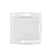Wyłączniki światła i elektryczne - Kanlux Łącznik krzyżowy LOGI 02-1070-102 bi 25074 - miniaturka - grafika 1