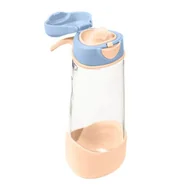 Butelki dla niemowląt - Sportowa butelka tritanowa 600 ml Feeling Peachy Brzoskwiniowa b.box - miniaturka - grafika 1