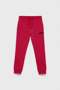 Spodnie damskie - Calvin Klein Jeans Jeans Spodnie dziecięce kolor różowy gładkie - grafika 1