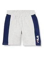 Spodenki damskie - FILA Chłopięce szorty Crotone, Light Grey Melange-medieval Blue, 98-104 - miniaturka - grafika 1