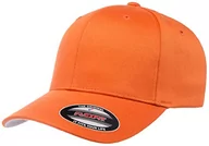 Czapki damskie - Flexfit - sportowa czapka z daszkiem dla mężczyzn, Pomarańczowy, L-XL - miniaturka - grafika 1