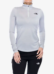 Bluza damska The North Face Flex 1/4 Zip - light grey - Bluzy sportowe damskie - miniaturka - grafika 1