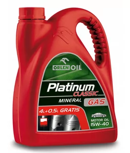 Orlen Platinum Classic Gas 15W40 4.5L - Oleje silnikowe - miniaturka - grafika 1