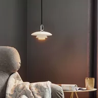 Lampy sufitowe - Louis Poulsen PH 2/1 szklana lampa wisząca, chrom - miniaturka - grafika 1