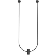 Lampy sufitowe - Metalowa lampa wisząca No.C 5085 Shilo sypialniana 46cm regulacja czarna - miniaturka - grafika 1