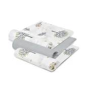 Pieluchy - Komplet pieluch Bamboo 3 szt 55x70 szary - miniaturka - grafika 1