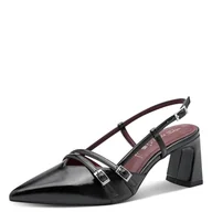 Czółenka - Tamaris Damskie czółenka Sling 1-29660-45, czarny, 40 EU - miniaturka - grafika 1