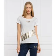 Koszulki i topy damskie - EA7 T-shirt | Regular Fit - miniaturka - grafika 1