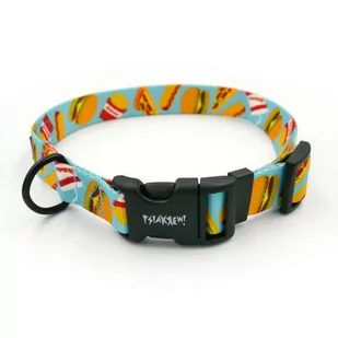 Obroża dla Psa Doggy Foodie Regulowana 2,5 cm dla średnich i większych psów, czarne okucia-XL 36-50 cm - Obroże dla psów - miniaturka - grafika 1