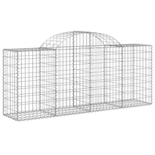 vidaXL Kosze gabionowe, 18 szt, 200x50x80/100 cm, galwanizowane żelazo - Ogrodzenia - miniaturka - grafika 4