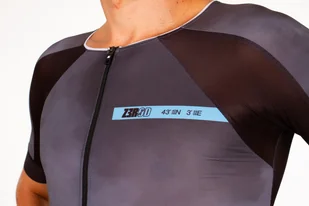 ZEROD Strój triathlonowy RACER TT SUIT dark atoll shad - Bielizna sportowa męska - miniaturka - grafika 8