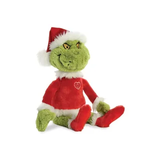 Maskotka pluszowa zielony Grinch w stroju Świętego Mikołaja 48 cm - Maskotki i pluszaki - miniaturka - grafika 1