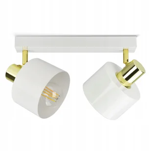 Lampa Sufitowa Żyrandol Plafon Biała Złota Classic Spot BG2 Led E27 - Lampy sufitowe - miniaturka - grafika 1