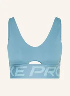 Biustonosze - Nike Biustonosz Sportowy Pro Indy Plunge gruen - miniaturka - grafika 1