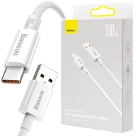 Kable USB - Kabel USB do USB-C Baseus Superior Series, 100W, 2m (biały) - miniaturka - grafika 1