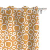 Zasłony - Zasłona SUMMER wzór SM25 | abstrakcyjne kółka 150 x 200 cm tkanina zaciemniająca - miniaturka - grafika 1