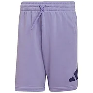 Spodenki damskie - adidas Męskie szorty M FI 3BAR, jasnofioletowe, XL - miniaturka - grafika 1